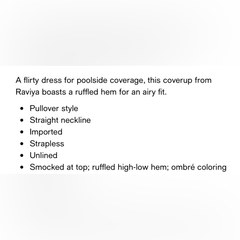 NWT Strapless Tie Dye Coverup Swim Dress - Picture 9 of 12